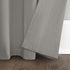 Archaeo Washed Cotton Twist Tab Curtain, 52" x 63", Silver Gray for Home Decor