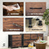 Set 2 2 2 P2 CAPHAUS of Drawer Storage Tower w/ Fabric Bins, Nightstand w/ Drawers, Sorting Unit, Chest of Drawers