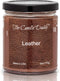 Leather Candle, 6 oz Jar Candle, Up to 40 Hour Burn Time