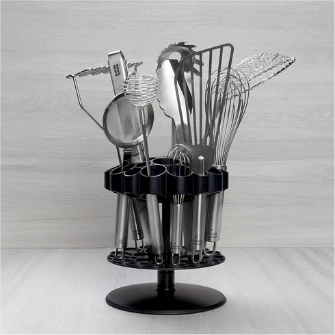 Kuhn Rikon Rotating Honeycomb Utensil Caddy, Black by KUHN RIKON
