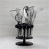 Kuhn Rikon Rotating Honeycomb Utensil Caddy, Black by KUHN RIKON