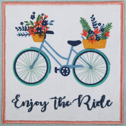 DII Kitchen Gift Set, Pot Holder & 3 Dish Towels, Enjoy The Ride, 4 Piece Collection