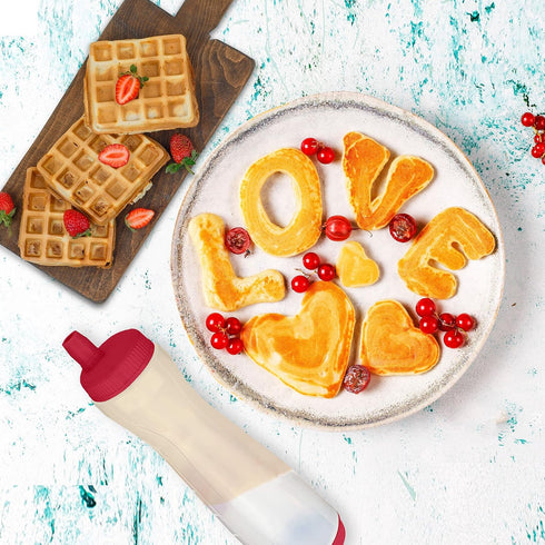 Bahoki Essentials Easy-Squeeze Pancake Pen - Batter Dispenser with Drip-Free Silicone Nozzle