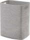 Large Gray Laundry Hamper, 16"x13"x22", Tall Woven Cotton Rope Basket for Dirty Clothes, Soft Laundry Bin, 75L