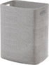 Large Gray Laundry Hamper, 16"x13"x22", Tall Woven Cotton Rope Basket for Dirty Clothes, Soft Laundry Bin, 75L