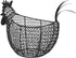 Countertop, MyGift Egg Holder Chicken Shaped Wire Egg Gathering Basket, Farmhouse Home Decor Display Storage Collecting