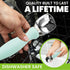 Spring Chef Stainless Steel Ice Cream Scoop, Heavy Duty Kitchen Tool with Soft Grip Handle, Mint