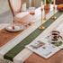 72 inch duduta Sage Green Spring Macrame Table Runner Long, Farmhouse Boho Dresser Covers Coffee Table Decor