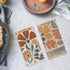 Set 2, 70s 16x24 Inches Abstract Boho Floral Kitchen Towels of Retro Groovy Dish Towels for Kitchen, Vintage Boho Hand