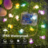 8 EXF Easter Decorations Bunny Pastel Fairy Lights, Battery Operated with Remote & Modes & Timer, Waterproof Easter