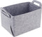 Collapsible Felt Storage Basket, Convenient Box Organizer with Carry Handles for Office, Bedroom, Closet, Toys, Laundry