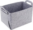 Collapsible Felt Storage Basket, Convenient Box Organizer with Carry Handles for Office, Bedroom, Closet, Toys, Laundry