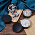 BENECREAT 5 Packs 8oz Matte Large Black Aluminum Tin Can Round Metal Tins with Screw Lid for Spices and Treats