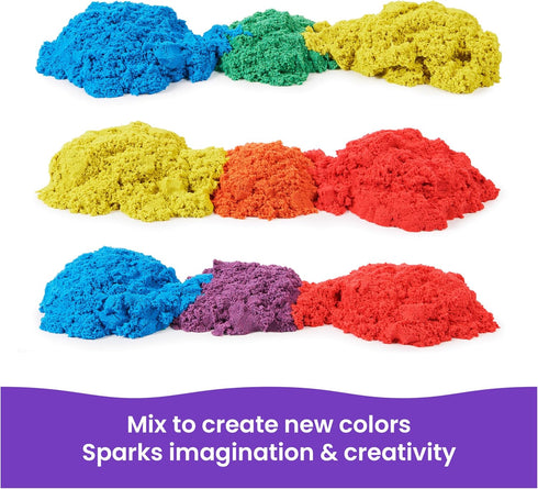 20-Pack 3.3lbs 3 Kinetic Sand, Eggs with Red, Yellow & Blue Play Sand for Egg Hunts, Party Favors & Goodie Bags