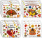 R HORSE Thanksgiving Coloring Placemats - 12Pcs Disposable Paper Coloring Table Mats,