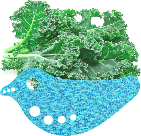 Efficient Herb Stripper for Kale, Chard, Collard Greens | Multi-functional Leaf Remover Kitchen Gadget for Herbs