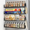 Mystozer 16.9 Inch Wide Large Capacity Magnetic Spice Rack for Refrigerator, 4