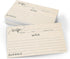 321Done Set of 50 Small Recipe Cards 3x5, Modern Scribble Kraft Tan Rustic Boho for Wedding, Made in USA