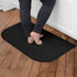 Ritz Solid Accent Rug - 18" x 30" Stain Resistant Kitchen or Living Room Mat - Black
