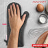 AVACRAFT Oven Mitts Pair, Flexible 100% Cotton with Heat Resistant Silicone, Thick Terry Cloth Interior, 500°F (Grey)
