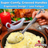Super Strong Ergonomic Serving Spoon Set of 3, Big Slotted Stainless Steel Spoons for Cooking, Baking, Basting