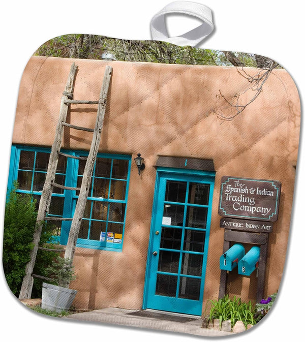 3D Rose New Mexico-Santa Fe Spanish and Indian Trading Pot Holder, 8" x 8"