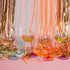 Pavilion Gift Company I Used To Be Hitched But I'm Better Now, 11 Oz Red Ombre & Gold Tipsy Stemmed Wine Glass