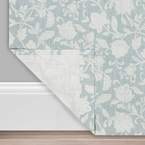 Waverly Short Curtain Valance Tab Top Window Curtains, 52" x 18", Spa for Kitchen or Bathroom