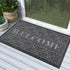 Yimobra Welcome Door Mat, Heavy Duty Sturdy Front Door Mat for Home Entrance, Non Slip, Easy Clean, Dark Gray, 29.5 x