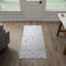 Edenbrook Area Rugs for Living Room, Cream and Gray Abstract Triangle Low Pile Rug, 2.5x6 for High Traffic Areas