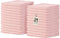 Crystal Ridge Cotton Wash Cloths 24 Pack - Washcloths for Showering, Face and Body,