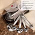 FASHIONCRAFT Love Beyond Measure Heart Measuring Spoons, Silver, Wedding Favor, 1-Piece