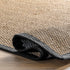 nuLOOM 2x3 Elijah Seagrass Area Rug, Black, Solid Farmhouse Style, Natural Fiber for Bedroom, Dining Room, Office