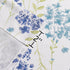 Blue Floral Print Tier Kitchen Curtains, 24 Inches Long, Watercolor Cafe Curtains, Set of 2, 28" W x 24" L