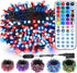 Brizled Color Changing RGB Christmas Lights, 66ft 200 LED Red White Blue
