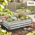 4' 2' 1' Outsunny Galvanized Raised Garden Bed, x x Metal Planter Box, for Growing Vegetables, Flowers, Herbs