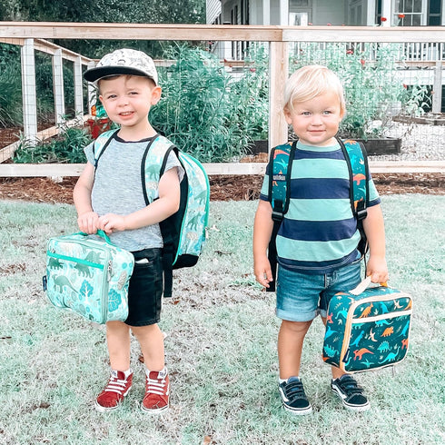 Wildkin Kids Insulated Lunch Box, Durable and Reusable for School & Travel - Dinomite Dinosaur