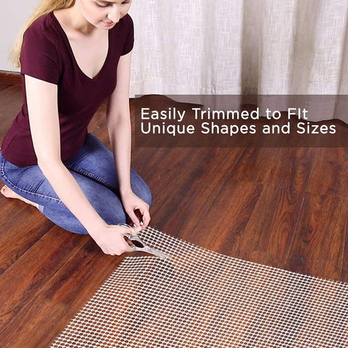 JONATHAN Y PAD200A-5 Ultra Stop Rug Pad, 5 ft. x 8 ft., Solid, Casual, Latex Free, PVC-coated Polyester