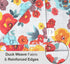 Ruvanti Placemats Set of 6, 100% Cotton 13x19 Inch, Modern Dining Table Decor, Kitchen & Table Linens, Multi Flower