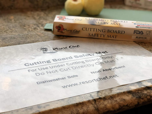 Non-Slip Safety Mat for Kitchen Cutting Boards - Hygienic Non-Absorbent Dishwasher Safe