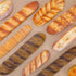 5pcs Set Gresorth Artificial French Bread for Decoration Highly Simulated Fake Rye Baguette Home Kitchen Party Food