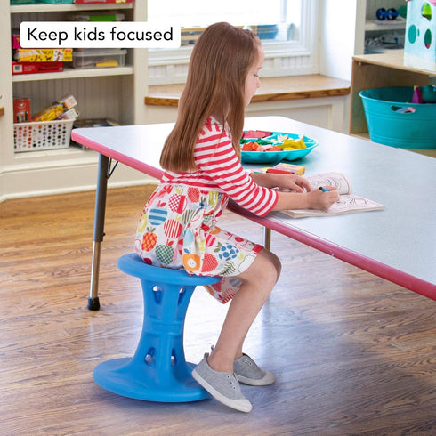 Simplay3 (5-8) 14 inch Play Around Wiggle/Wobble Kids Flexible Active Sitting Chair/Stool (Single Stool) to Improve