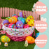 36 3.15'' JOYIN Toy PCs Plastic Printed Bright Easter Eggs, Over Tall Fillable Empty Eggs Bulks for Easter Hunt, Basket
