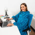 PAVILIA Wearable Blanket with Sleeves for Adult Women Men, Soft Warm Fleece Wrap Throw, Robe Blanket Gift