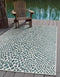 Unique Loom Outdoor Collection Area Rug - Cape Town, Teal/Ivory (2' 2" x 3' 1" Rectangle)