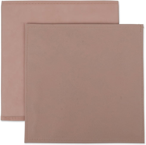 DII Non Woven Fabric Storage Bin Collection, Collapsible Organizer Cube, Small Set, 13x13x13", Millennial Pink