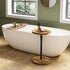 ET-010RB Adjustable End Table, Small Round Side Table, Drink Table for Small Spaces, Pedestal Nightstand for Living