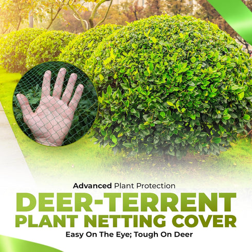 3 Pack (8'x8') Deer Netting Heavy Duty Bird Netting, Chicken Coop, Fruit Trees, Plants, Plastic Fence, Bird Screen