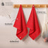 12 Pack 16x26 Inch, 100% Set, Red Waffle Weave Kitchen Towels, Cotton, Absorbent Dishcloth Quick Drying, Durable