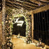Geanmoki 306 LED Window Curtain String Light for Wedding Party Home Garden Bedroom Indoor Outdoor Decorations